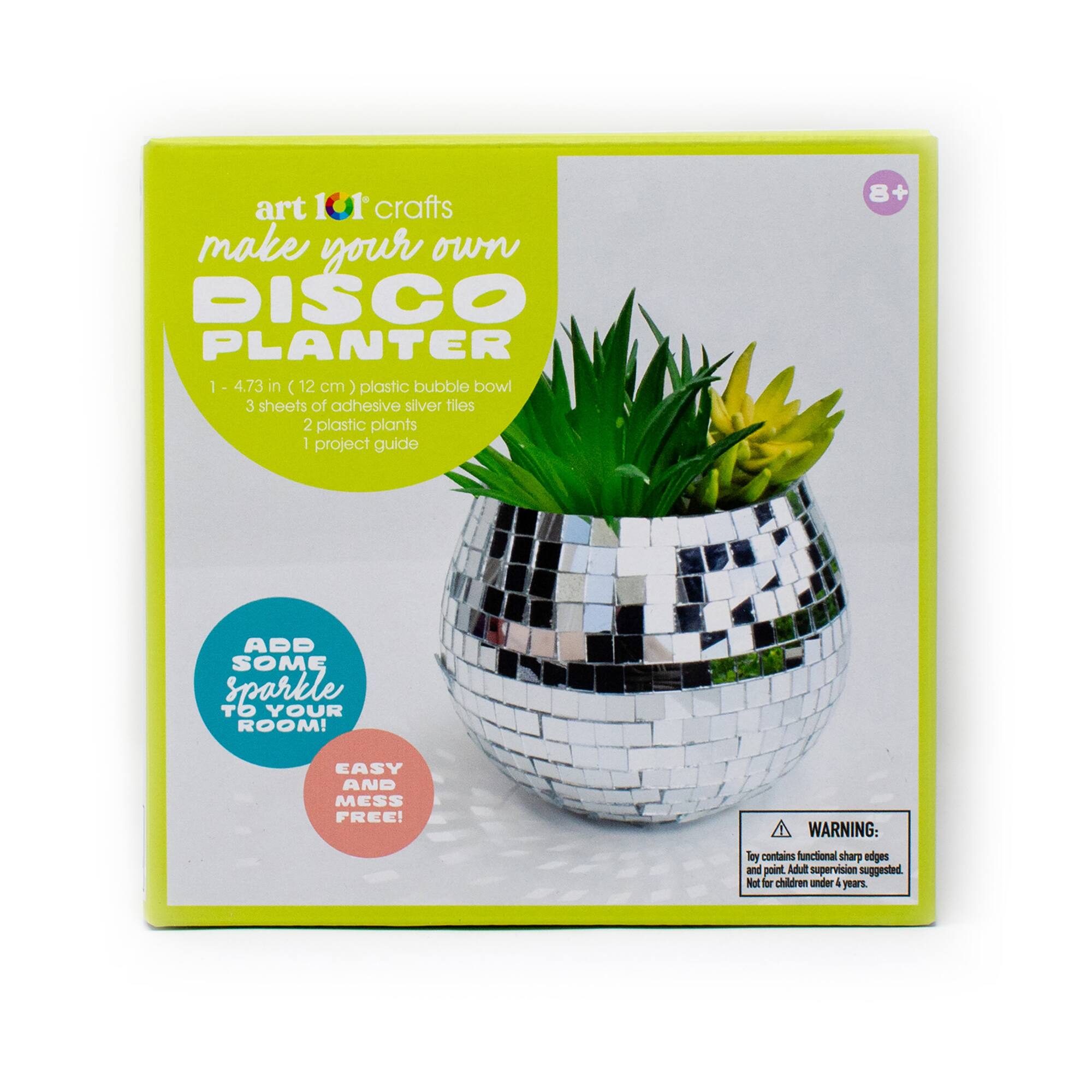 Art 101 Make Your Own Disco Planter Kit